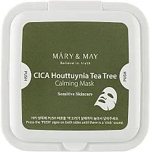 MARY & MAY | Cica Houttuynia Tea Tree Calming Mask - 30 ud - InternationalCosmetic