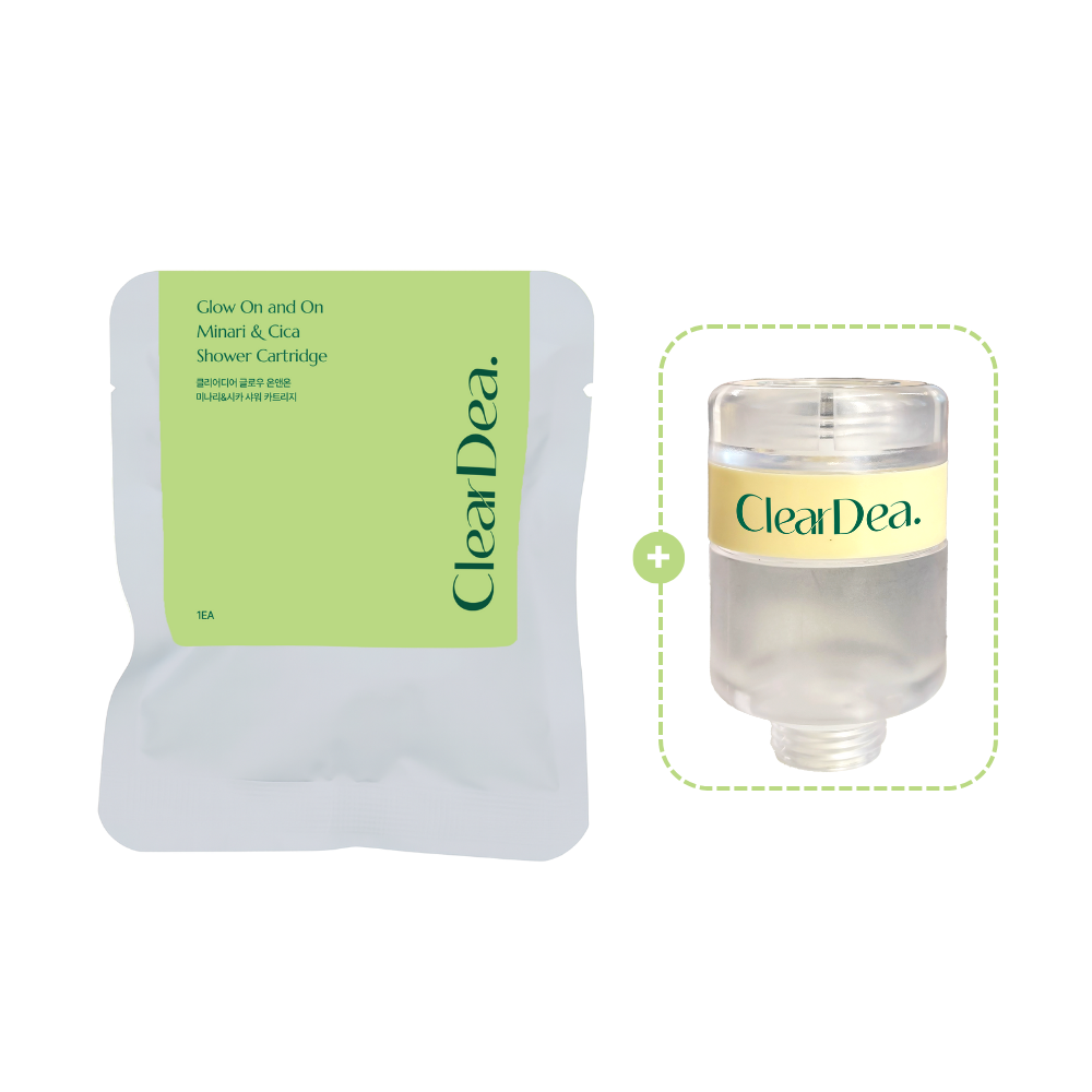 CLEARDEA. | Glow On and On Minari & Cica Shower Cartridge & Case