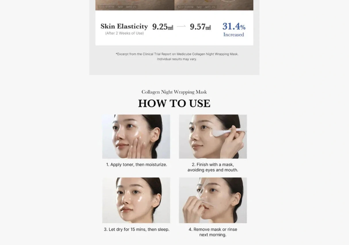 MEDICUBE | Collagen Night Wrapping Mask - InternationalCosmetic