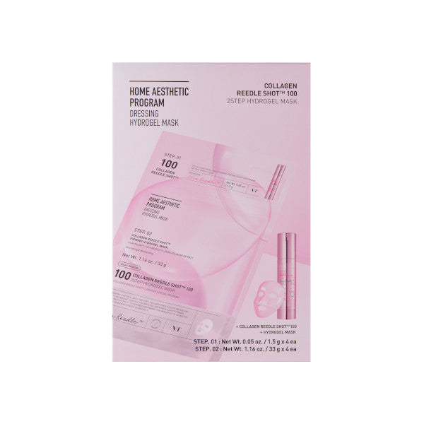 VT COSMETICS | Collagen Reedle Shot 100 2step Hydrogel mask - InternationalCosmetic