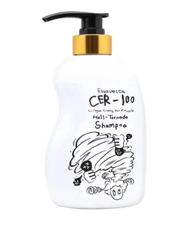 ELIZAVECCA | CER‑100 Collagen Coating Hair A+ Muscle Hell‑Tornado Shampoo - 500ml - InternationalCosmetic