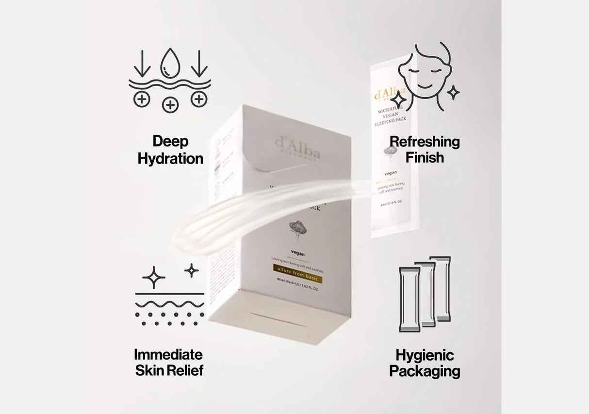 D'ALBA| Waterfull Vegan Sleeping Pack - 48ml