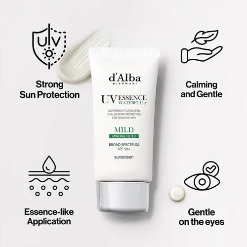 D'ALBA | Waterfull Mild Sunscreen SPF50+ PA++++ - 50ml - InternationalCosmetic