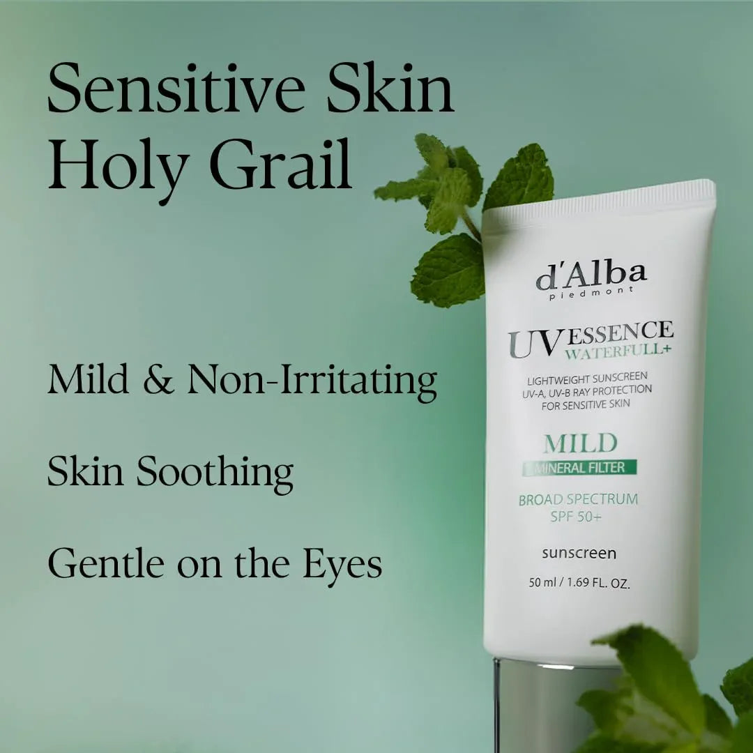 D'ALBA | Waterfull Mild Sunscreen SPF50+ PA++++ - 50ml - InternationalCosmetic