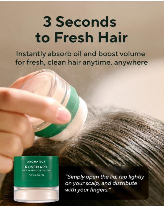 Rosemary Poudre de Shampooing Sec 10g