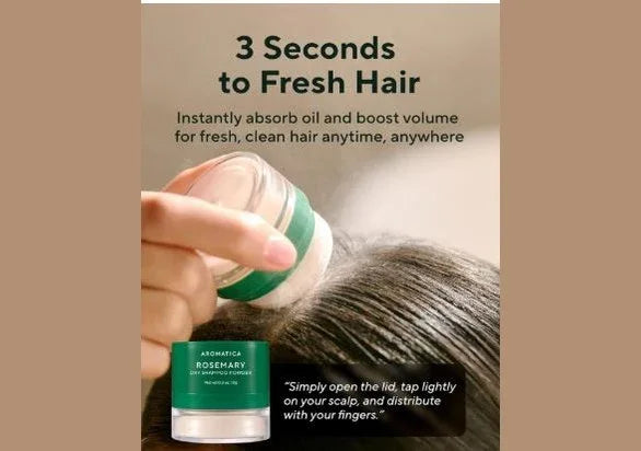 AROMATICA | Rosemary Dry Shampoo Powder - 10ml - InternationalCosmetic