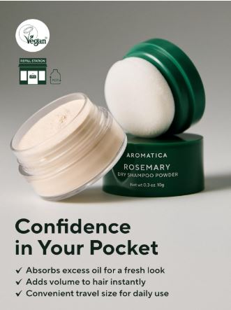 Rosemary Poudre de Shampooing Sec 10g