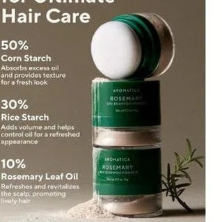 AROMATICA | Rosemary Dry Shampoo Powder - 10ml - InternationalCosmetic