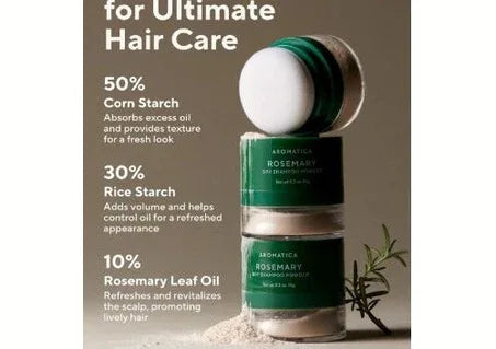 AROMATICA | Rosemary Dry Shampoo Powder - 10ml - InternationalCosmetic