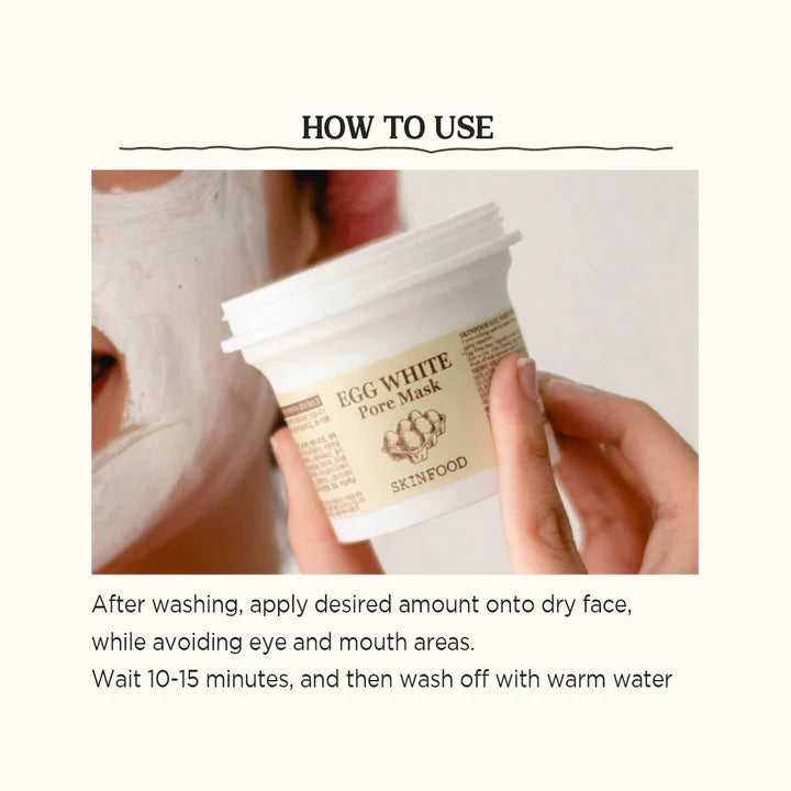 SKINFOOD | Egg White Pore Mask - 120gr