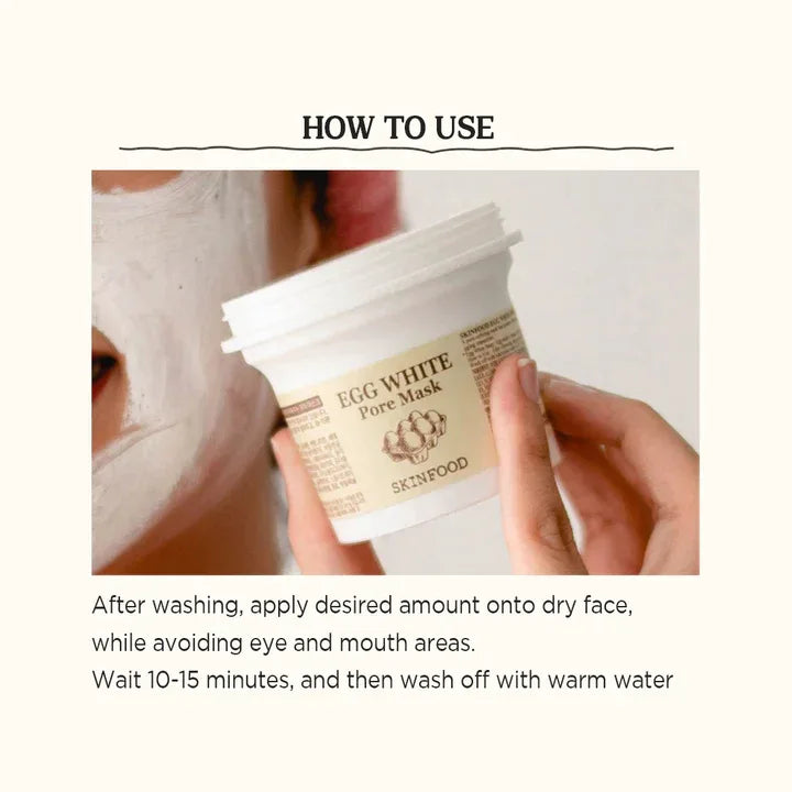 SKINFOOD | Egg White Pore Mask - 120gr - InternationalCosmetic