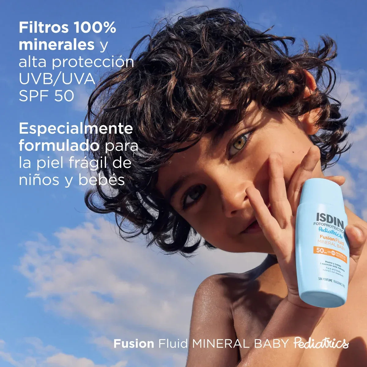 ISDIN | Fusion Fluid Mineral Baby Pediatrics SPF 50 - 50ml - InternationalCosmetic