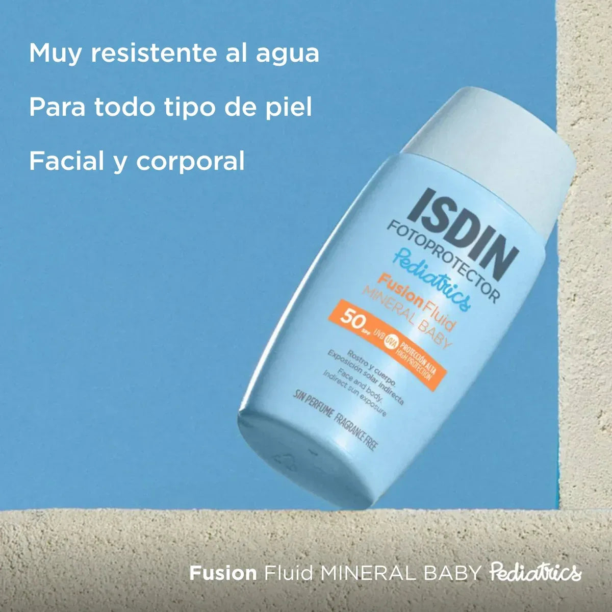 ISDIN | Fusion Fluid Mineral Baby Pediatrics SPF 50 - 50ml - InternationalCosmetic
