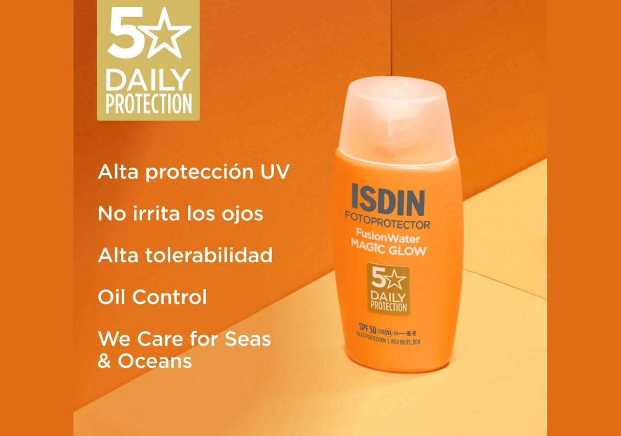 ISDIN | Fusion Water MAGIC Glow SPF 50 - 50ml - InternationalCosmetic