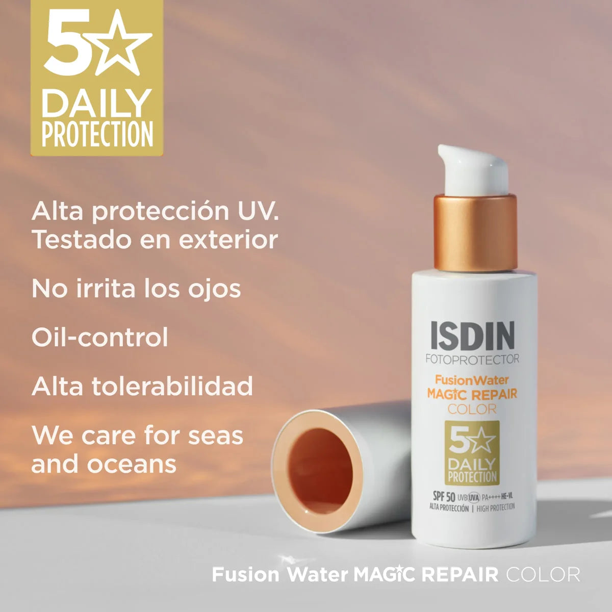 ISDIN | Fusion Water MAGIC Repair Color SPF50 - 50ml