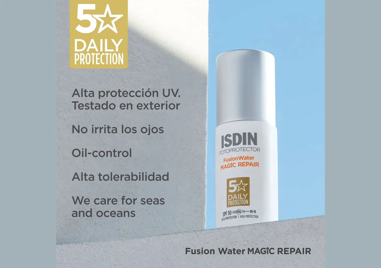 ISDIN | Fusion Water MAGIC Repair SPF 50 - 50ml - InternationalCosmetic