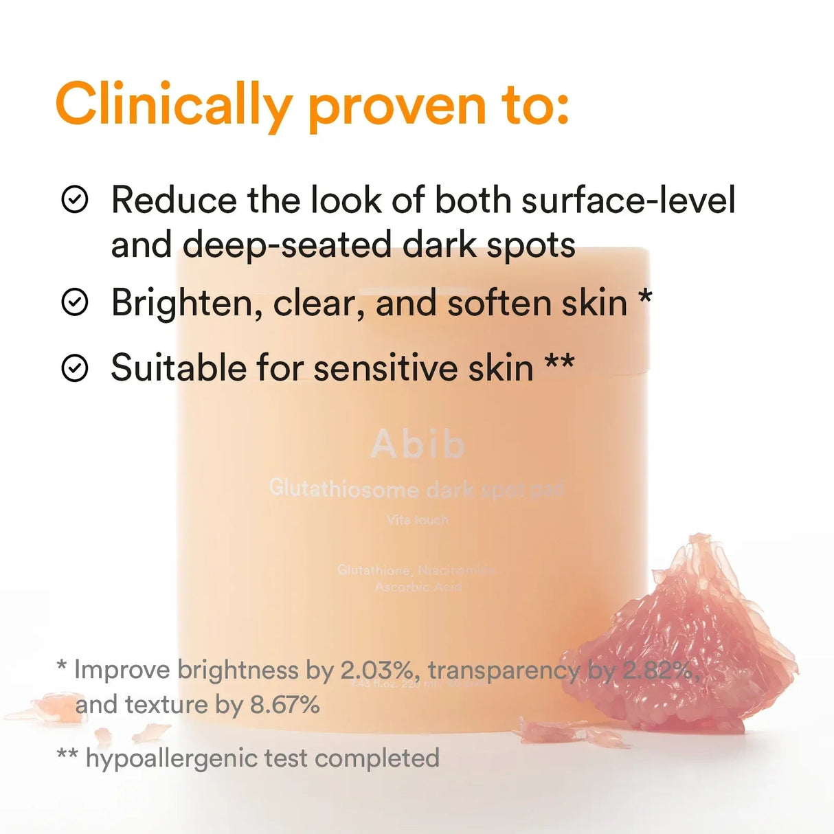 ABIB | Glutathiosome Dark Spot Pad Vita Touch - 60ud - InternationalCosmetic