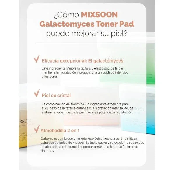 MIXSOON | Galactomyces Toner Pad - 60ud - InternationalCosmetic