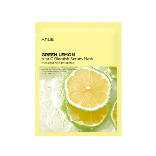 ANUA | Green Lemon Vita C Blemish Serum Mask - 1ud
