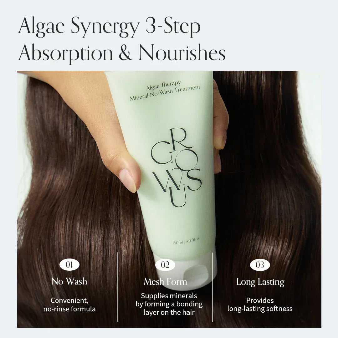 GROWUS | Algae Therapy Mineral No-Wash Treatment - 150ml - InternationalCosmetic