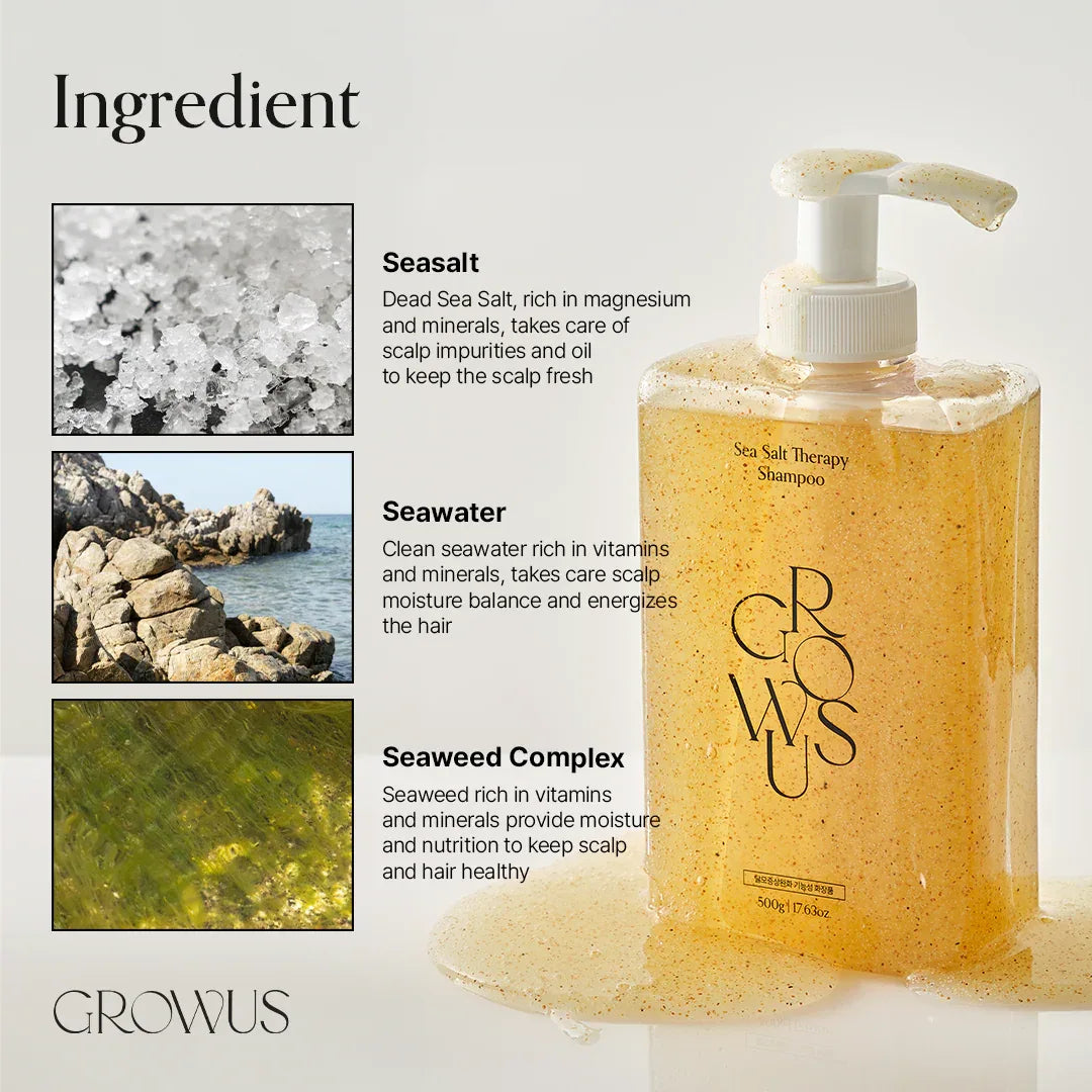 GROWUS | Sea Salt Therapy Shampoo - 500ml - InternationalCosmetic