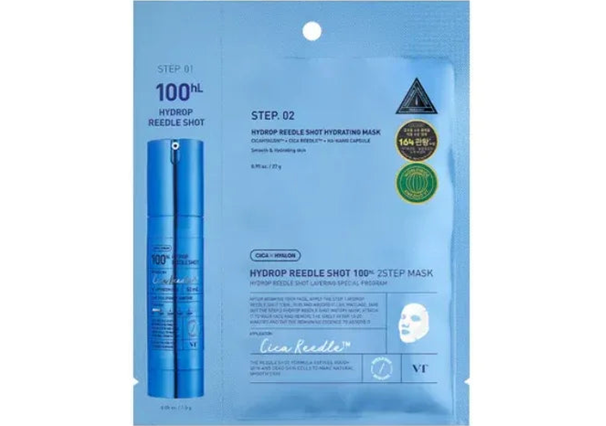 VT COSMETICS | Hydrop Reedle Shot® 100hl 2 Step Hydrogel Mask - InternationalCosmetic