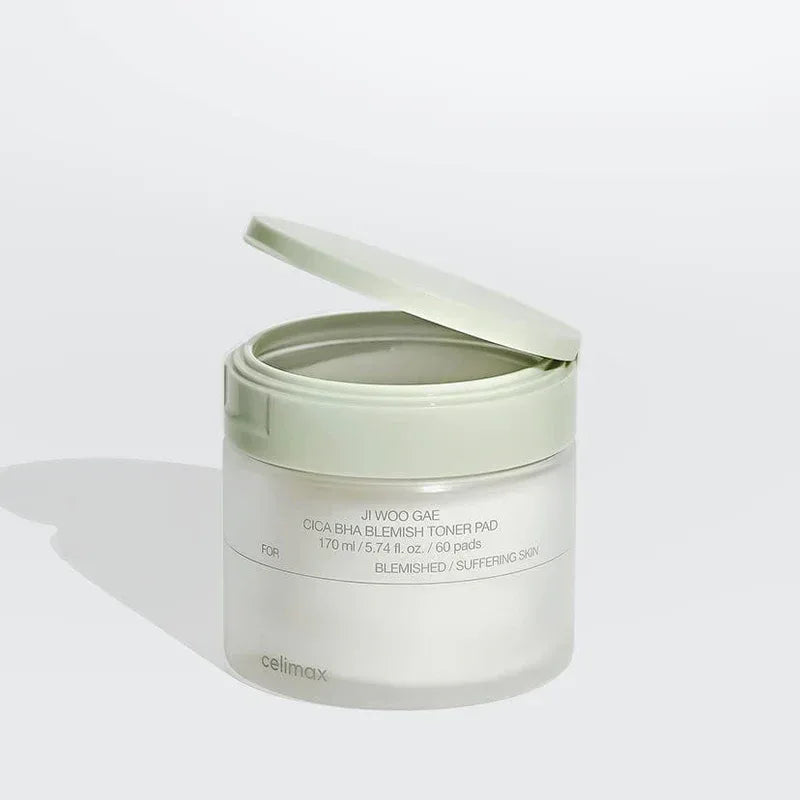 CELIMAX | Ji Woo Gae Cica BHA Blemish Toner Pad - 60ud - InternationalCosmetic