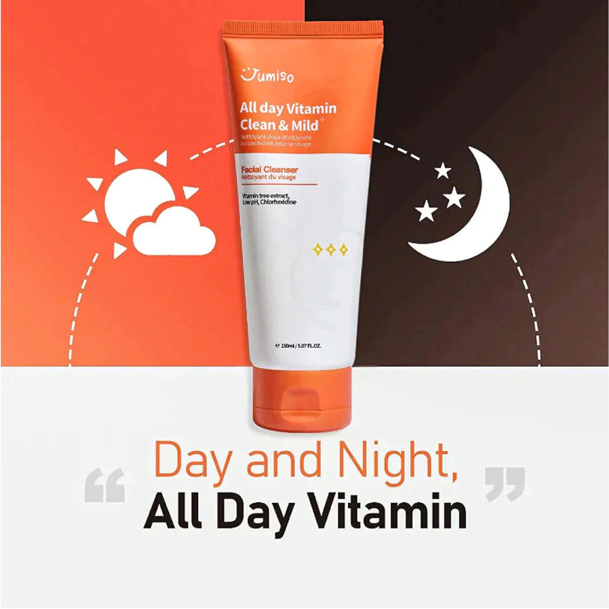 JUMISO | All Day Vitamin Clean & Mild Facial Cleanser -150ml