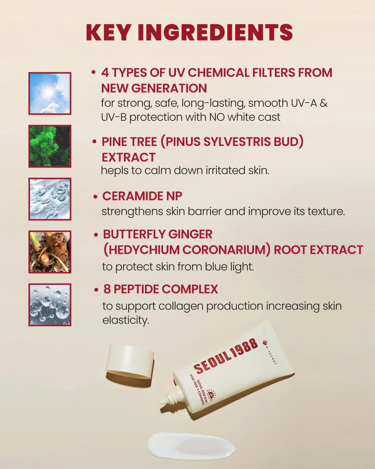 K-SECRET | Seoul 1988 Sun Pine Tree + Ceramide - 50 ml