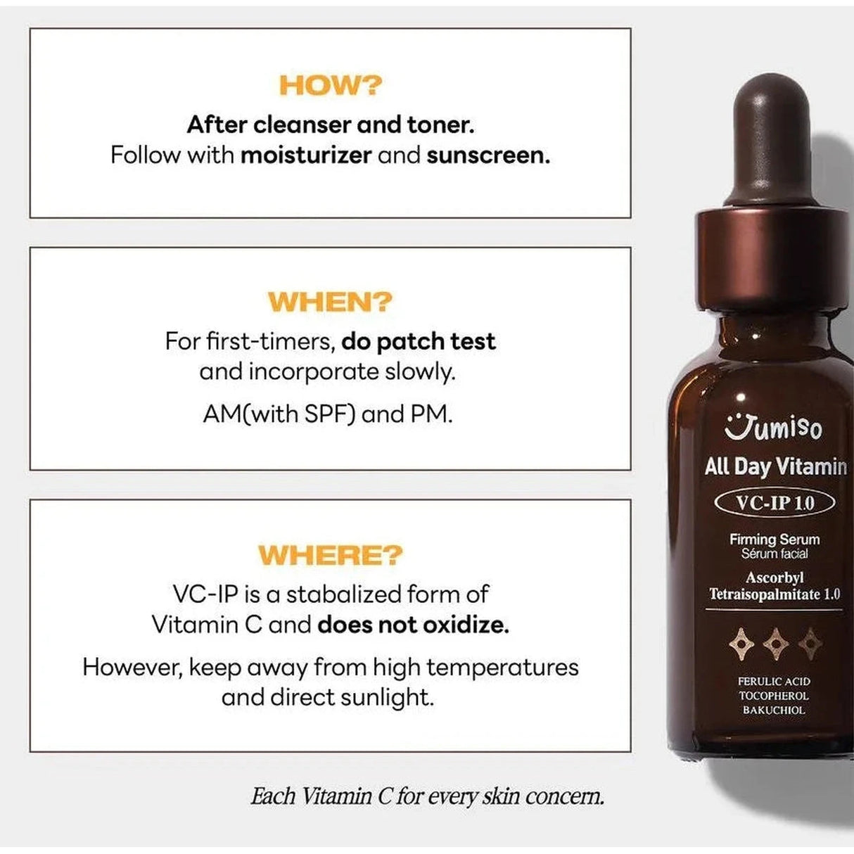 JUMISO | All Day Vitamin VC-IP 1.0 Firming Serum - 30ml