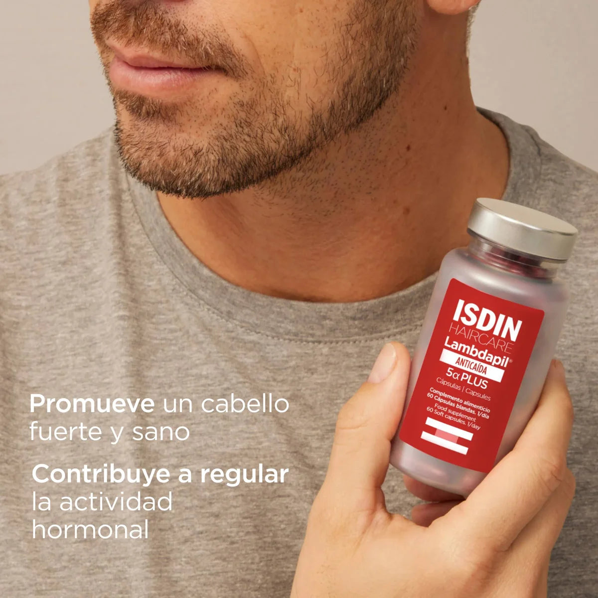 ISDIN | Lambdapil® 5𝛂 Plus Cápsulas - 60ud