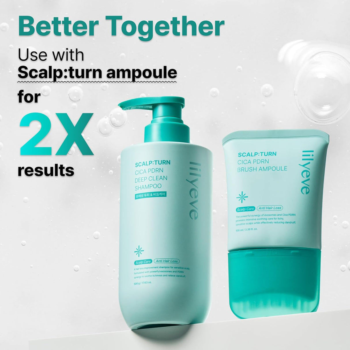 LILYEVE | Scalp: Turn Cica PDRN Deep Clean Shampoo - 500gr