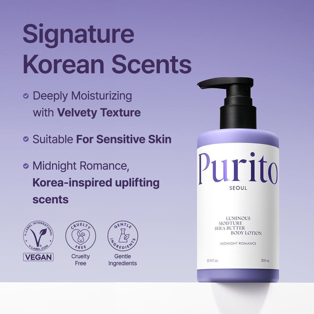 PURITO | Luminous Moisture Shea Butter Body Lotion Midnight Romance - 300ml