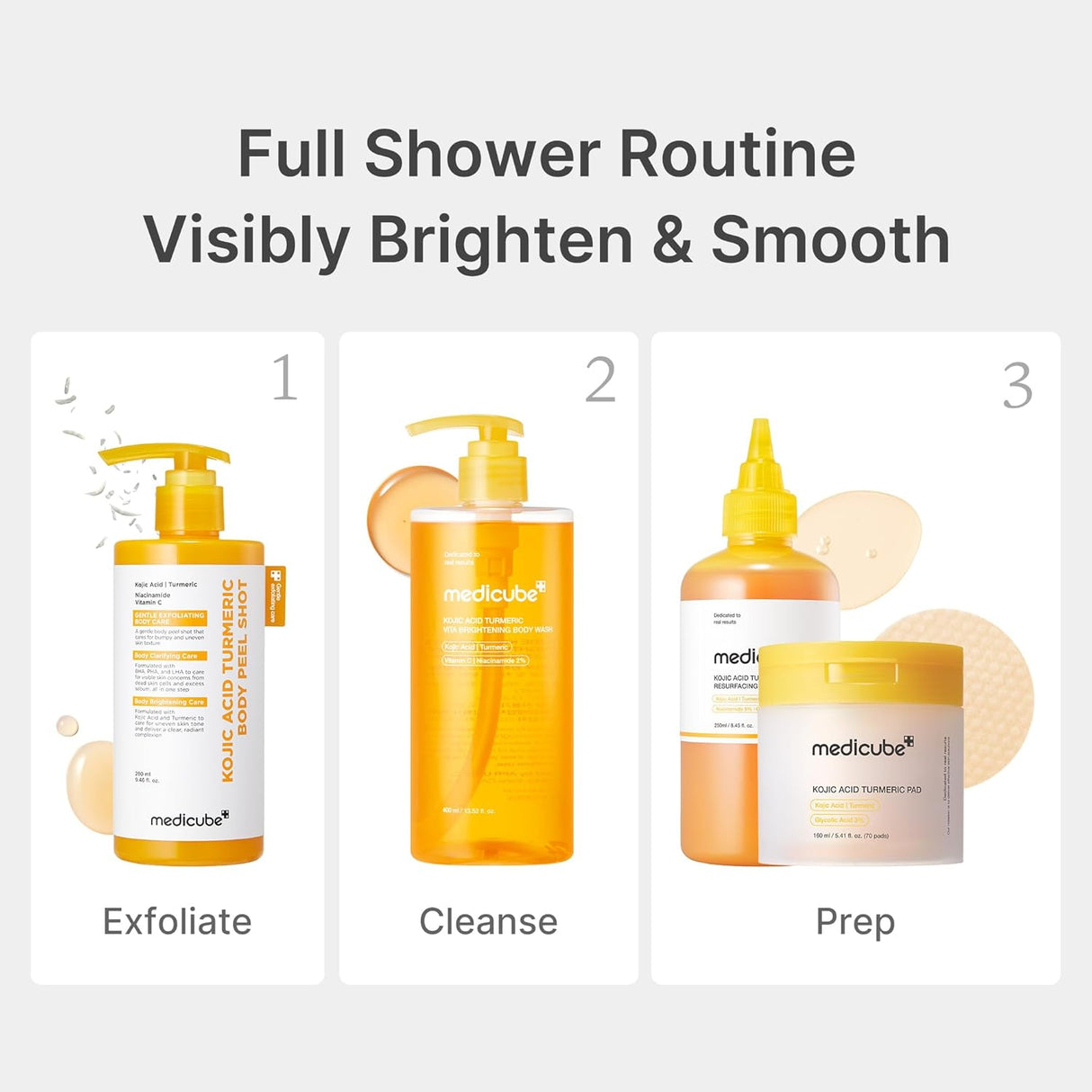 MEDICUBE | Kojic Acid Turmeric Vita Brightening Body Wash - 400ml