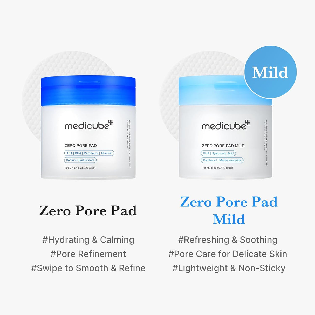 MEDICUBE | Zero Pore Pad Mild - 70ud
