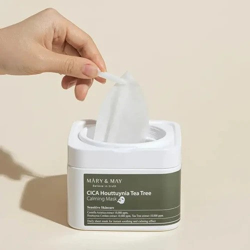 MARY & MAY | Cica Houttuynia Tea Tree Calming Mask - 30 ud