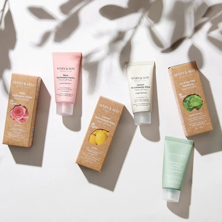 MARY & MAY | Rose Hyaluronic Hydra Wash‑Off Pack Mini - 30 ml - InternationalCosmetic