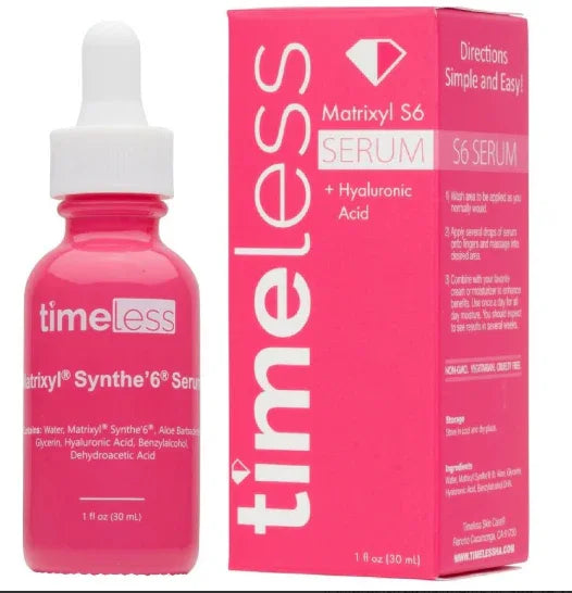 TIMELESS | Matrixyl Synthe 6 Serum + Hyaluronic Acid - 30ml - InternationalCosmetic