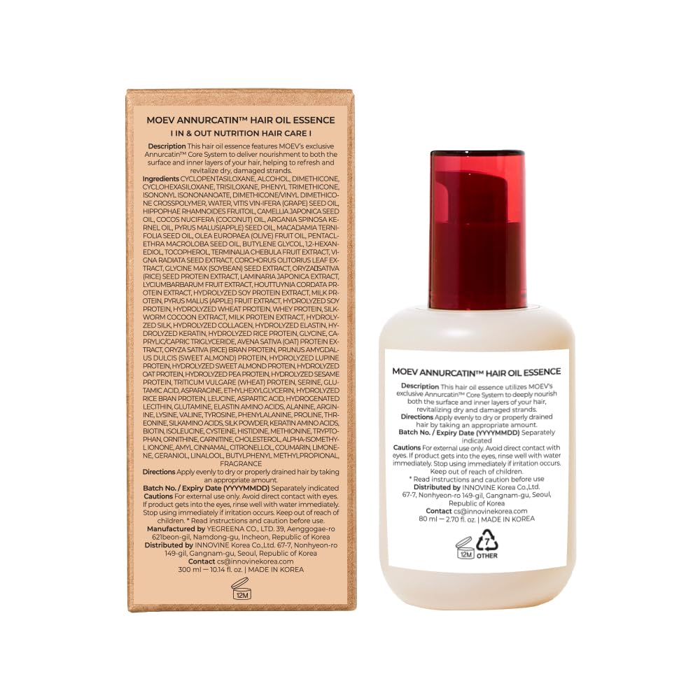 MOEV | Annurcatin Hair Oil Essence - 80ml