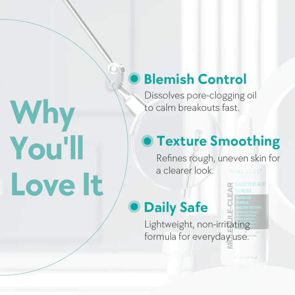 NINE LESS | Salicylic Acid Serum - 30ml