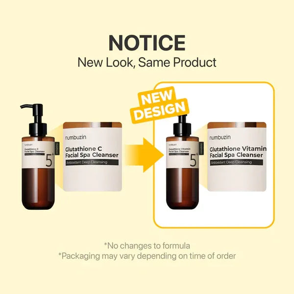 NUMBUZIN | No.5 Glutathione C Facial Spa Cleansing Oil - 200ml - InternationalCosmetic