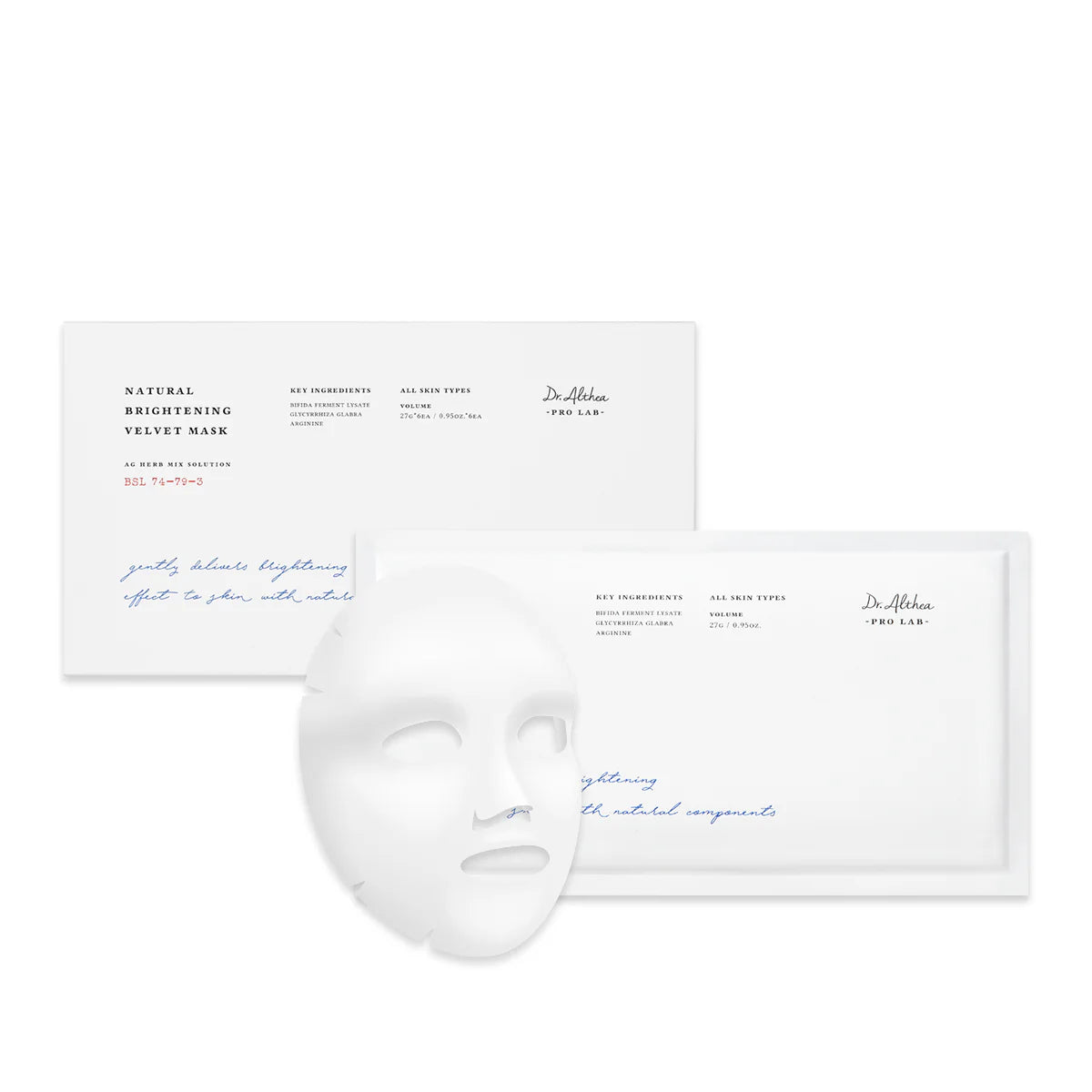 DR. ALTHEA | Natural Brightening Velvet Mask - 6ud