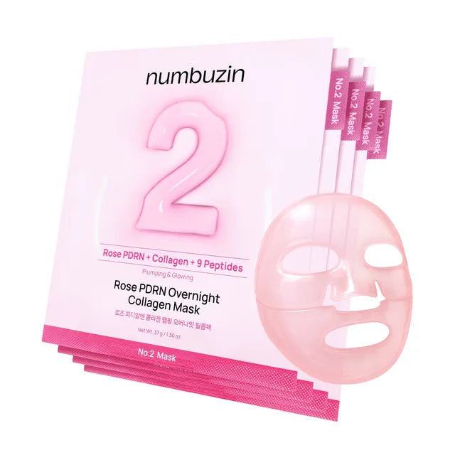 NUMBUZIN | No.2 Rose PDRN Overnight Collagen Mask