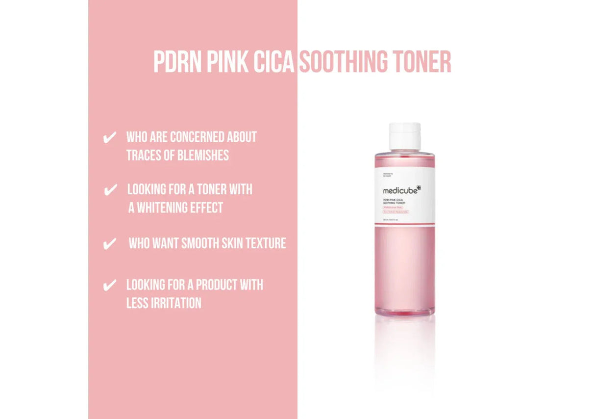 MEDICUBE | Medicube PDRN Pink CICA Soothing Toner - 250 ml - InternationalCosmetic