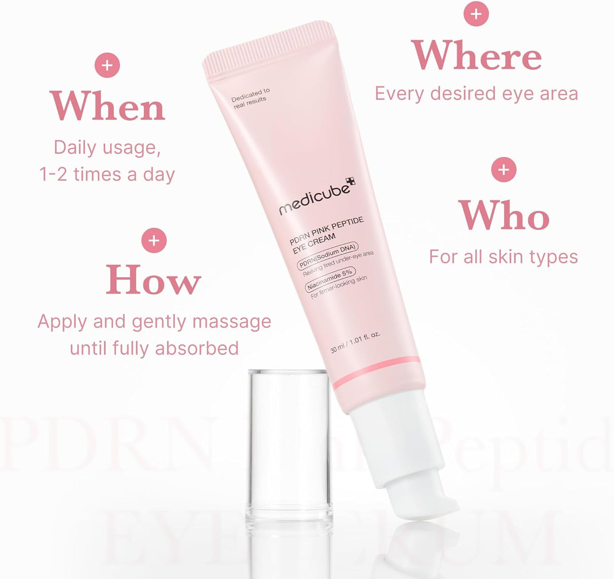 MEDICUBE | PDRN Pink Peptide Eye Cream - 30 ml
