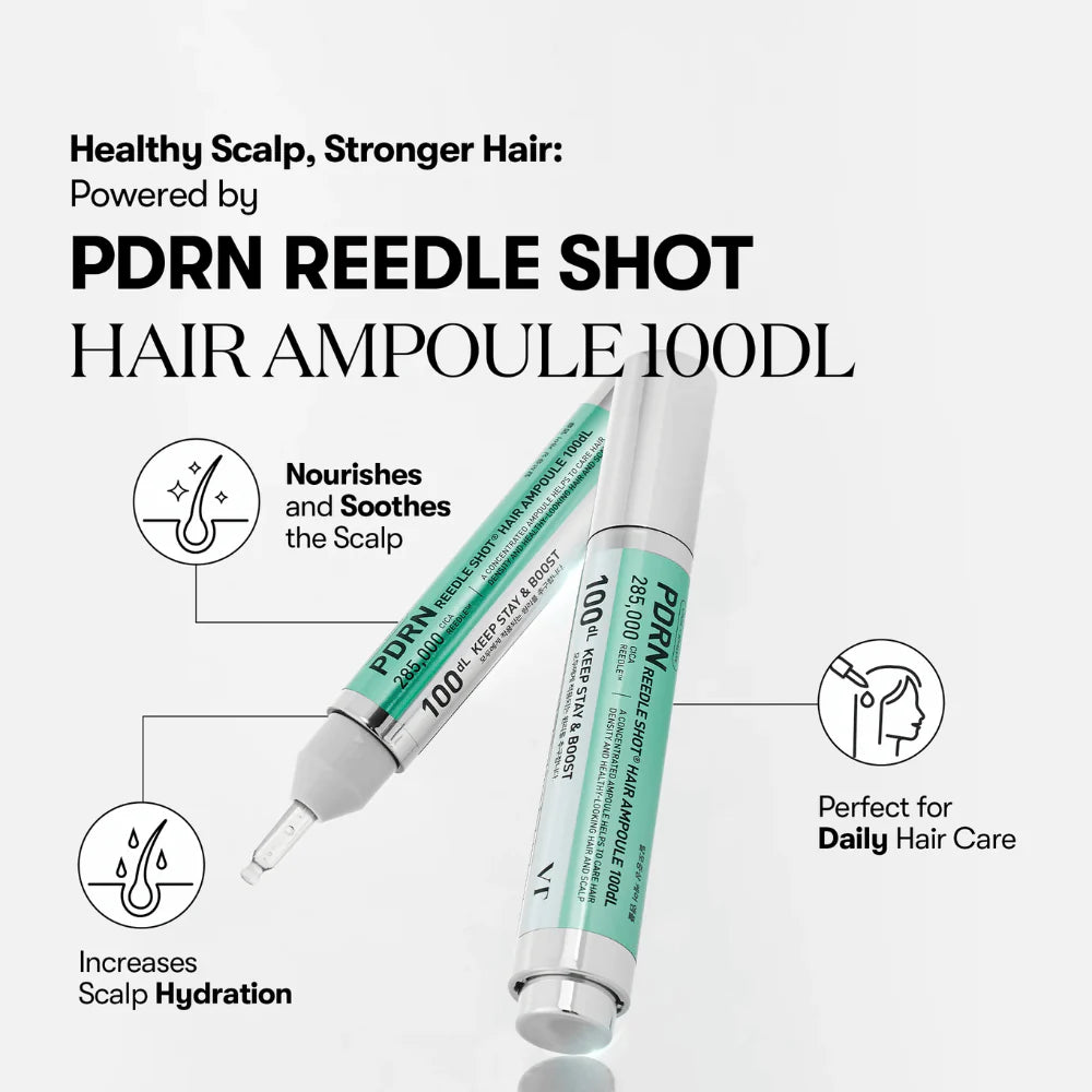 VT COSMETICS | PDRN Reedle Shot Hair Ampoule 100dL - 15ml