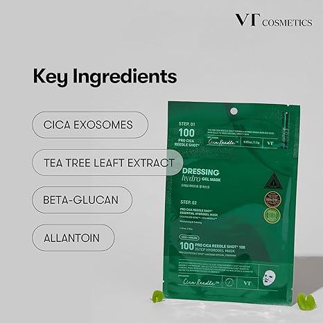 VT COSMETICS | Pro Cica Reedle Shot® 100 2step Hydrogel Mask - InternationalCosmetic