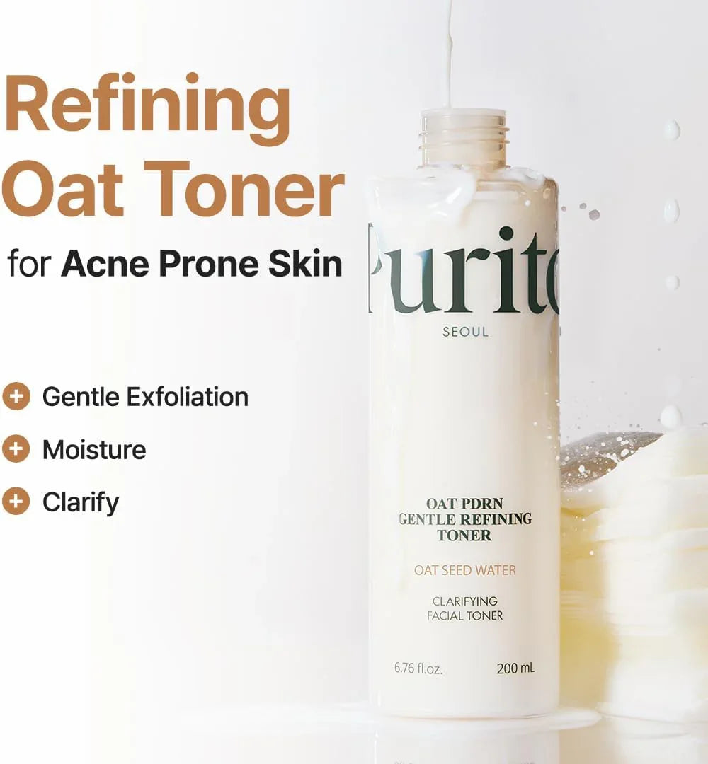 PURITO | Oat PDRN Gentle Refining Toner- 200ml - InternationalCosmetic
