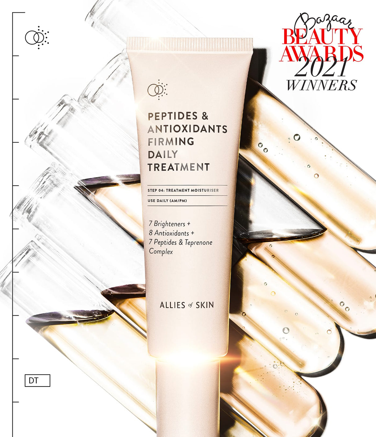 ALLIES OF SKIN | Formato de Viaje Peptides & Antioxidants ADVANCED Firming Daily Treatment - 12ml - InternationalCosmetic