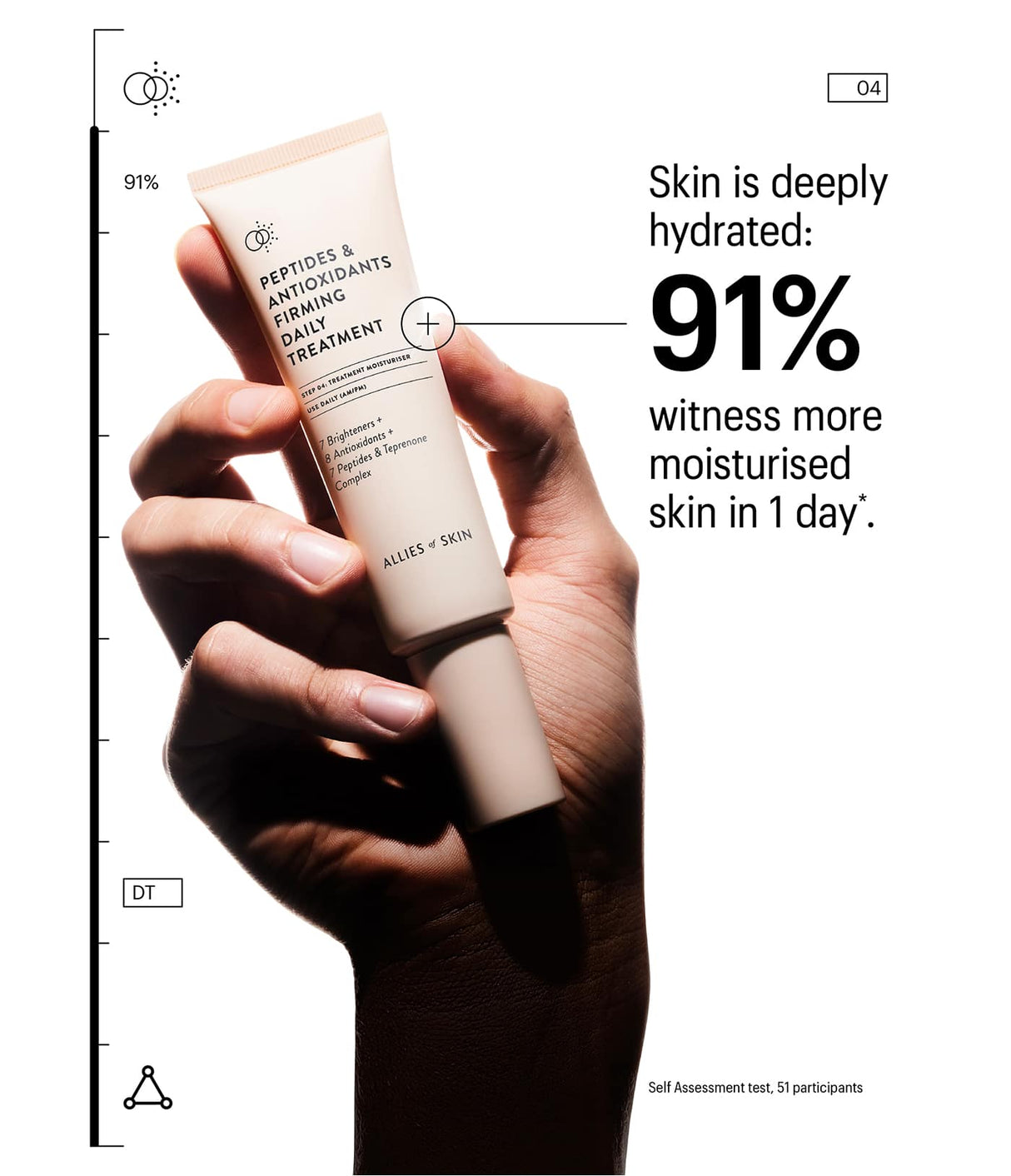 ALLIES OF SKIN | Formato de Viaje Peptides & Antioxidants ADVANCED Firming Daily Treatment - 12ml - InternationalCosmetic